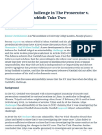 Admissibility Challenge in The Prosecutor v. Saif Al-Islam Gaddafi - Take Two - Opinio Juris