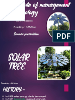 Presentation On Solar Tree