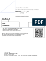 Maths Mock 5, Paper 2 (3005)