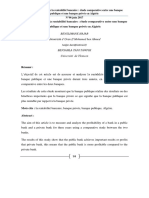 Analyse Et Mesure de La Rentabilité Bancaire - Étude Comparative Entre Une Banque Publique Et Une Banque Privée en Algérie