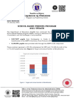 Kagawaran NG Edukasyon: School-Based Feeding Program 2021 UPDATE