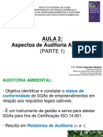 Aspectos de Auditoria Ambiental - PARTE 1