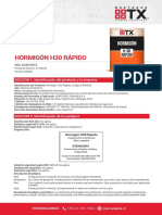 Hormigon h30 Rapido Hoja de Seguridad