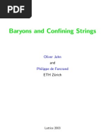 Baryons and Confining Strings: Oliver Jahn