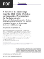 A Review of The Proceedings From The 2008 NICHD Workshop On Standardized Nomenclature For Cardiotocography