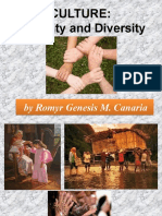 Culture: Its Unity and Diversity: by Romyr Genesis M. Canaria