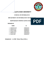 Spatial Database Assignment