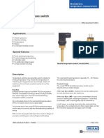 Bimetal Temperature Switch Model TFS35: Applications