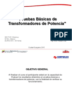 Pruebas Básicas - Transformadores (CORPOELEC)