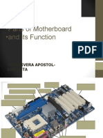 Parts of Motherboard and Its Functions