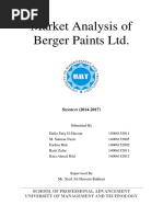 Market Analysis of Berger Paints Ltd.