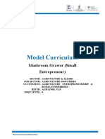 Model Curriculum: Mushroom Grower (Small Entrepreneur)