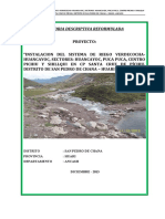 Memoria Descriptiva Reformulada - Chana - Ancash