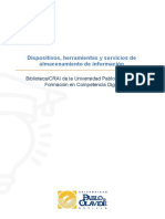 Dispositivos, Herramientas y Servicios de Almacenamiento de Información