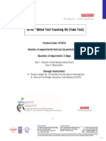 Widal Test Teaching Kit (Tube Test)