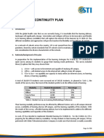 STI Learning Continuity Plan DepEd SY 2122