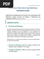 Protocolo Sanitazacion Desinfectante