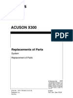 Acuson X300: System Replacement of Parts