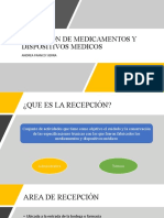 Recepción de Medicamentos y Dispositivos Medicos 