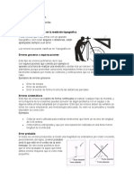 TRABAJO TOPOGRAFIA Tipos de Errores