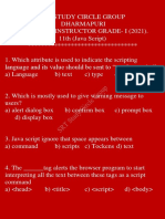 Java Script PG TRB Computer Instructor 2021 SRT STUDY CIRCLE GROUP