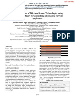 Implementation of Wireless Sensor Technologies Using Virtual Wire Library For Controlling Alternative Current Appliances