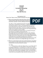 Afaq Rouf 22-11145 Sociocultural Anthropology SOC 223 Section A Mam Julie Flowerday