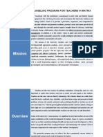 Guidance Program Matrix For University Teachers