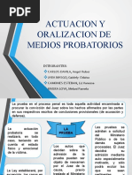 La Actuacion Probatoria