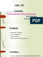 Genetic Inheritance and Genetic Interaction