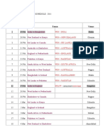 Criket Worldcup Schedule