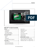 SCC 5/7" In-Cab Controller: Operation