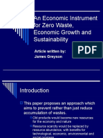 An Economic Instrument For Zero Waste, Economic V.2