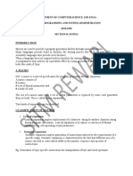 Department of Computer Science and Engg. System Programming and System Administration Sem-6Th Section-B (Notes)