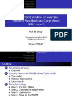 (Didactic) - Solving DSGE Models Uhlig