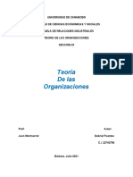 Teoría de Las Organizaciones...