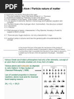 Structure of The Atom / Particle Nature of Matter