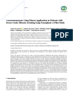 Research Article Telerehabilitation Using Fitness Application in Patients With Severe Cystic Fibrosis Awaiting Lung Transplant: A Pilot Study