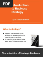 To Business Strategy: A Guide by Reda Shuhumi