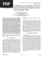 Growth, Survival and Biomass of Etroplus Suratensis in Shallow Water Cages Installed at Gopalpur Creek, Bay of Bengal, India