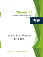 Company Analysis and Stock Valuation (Ch-15)