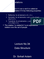 Equivalence Relations: A Binary Relation Over A Set S Is Called An