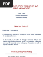 MGMTP4450A1rProrPr - UNIT I-Introduction To Product and Brand Management