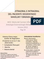 Examen Extraoral E Intraoral Del Paciente Desdentado Maxilar Y Bimaxilar