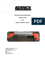 Model 475EZ Belt Scale Manual - PDF For Ingrid