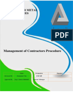 ASMI-OSHMS-PR-05 - Management of Contractors Procedure