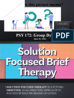 PSY 172 June 1 Solution Focused Therapy