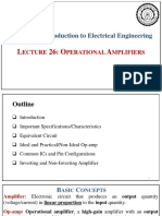 ELL 100 Introduction To Electrical Engineering: Ecture Perational Mplifiers