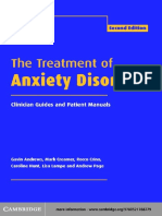 The Treatment of Anxiety Disorders Clinician Guides and Patient Manuals