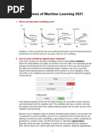 ML Questions 2021